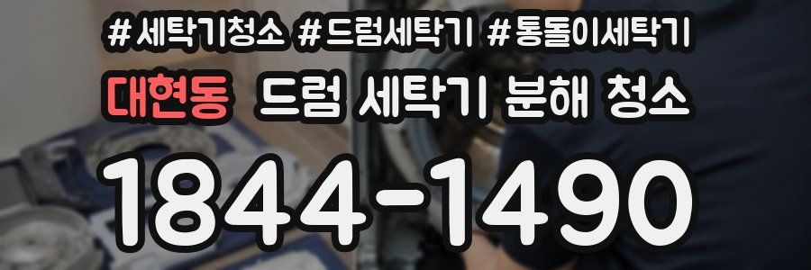 대현동 드럼 세탁기 분해 청소