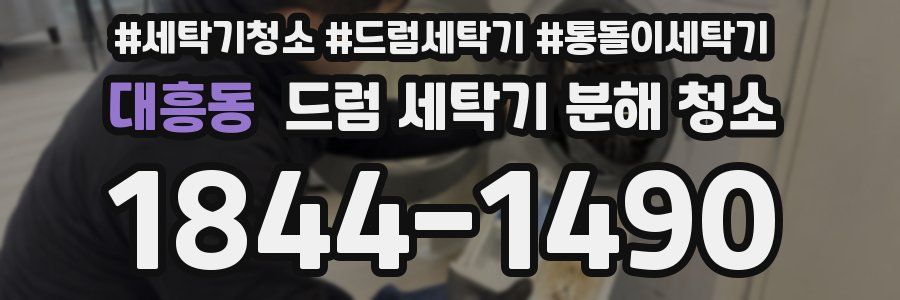 대흥동 드럼 세탁기 분해 청소