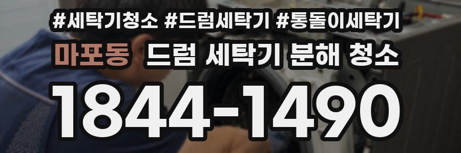 마포동 드럼 세탁기 분해 청소