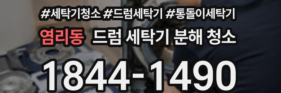 염리동 드럼 세탁기 분해 청소