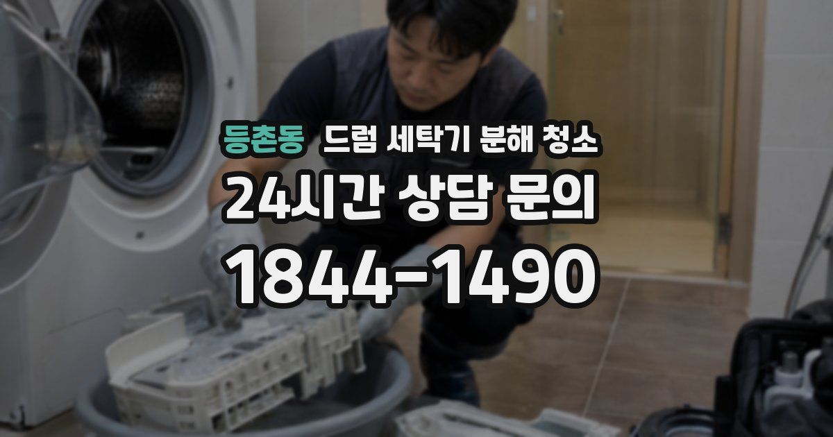 등촌동 드럼 세탁기 분해 청소