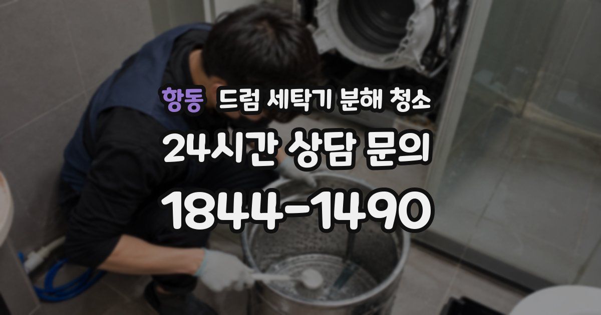 항동 드럼 세탁기 분해 청소