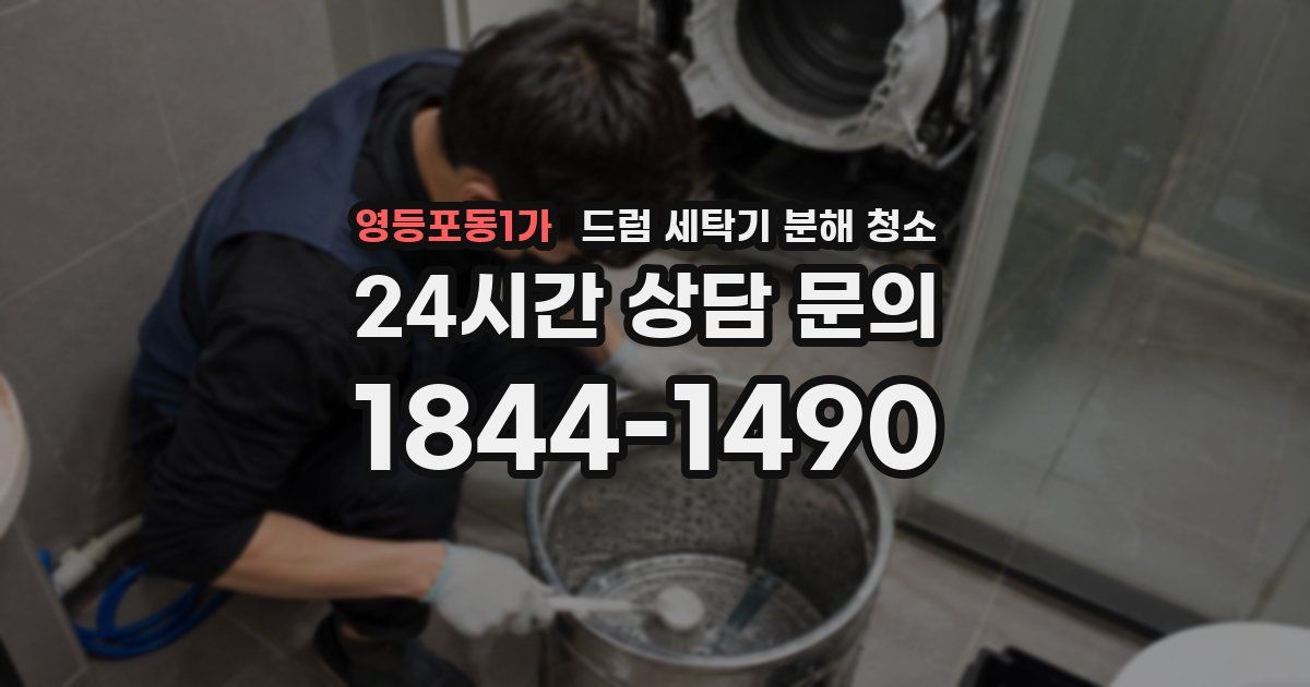 영등포동1가 드럼 세탁기 분해 청소