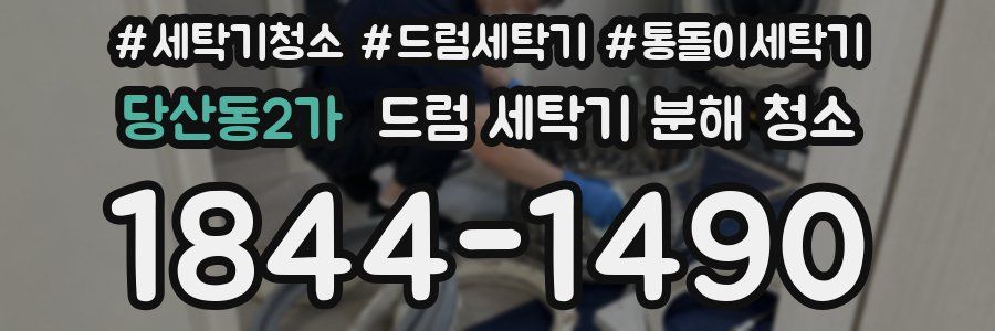 당산동2가 드럼 세탁기 분해 청소