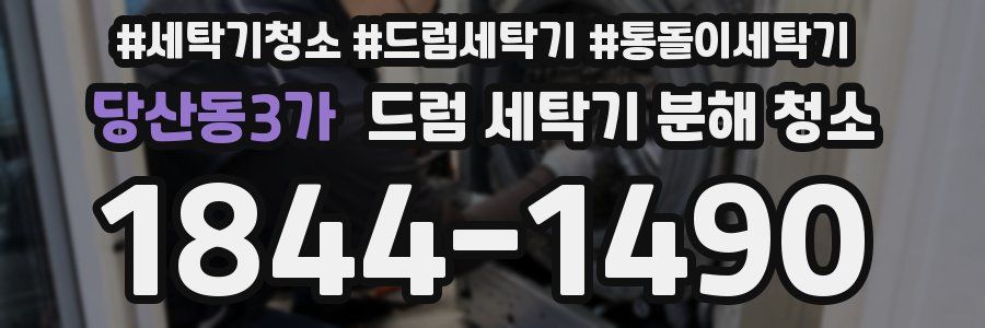 당산동3가 드럼 세탁기 분해 청소
