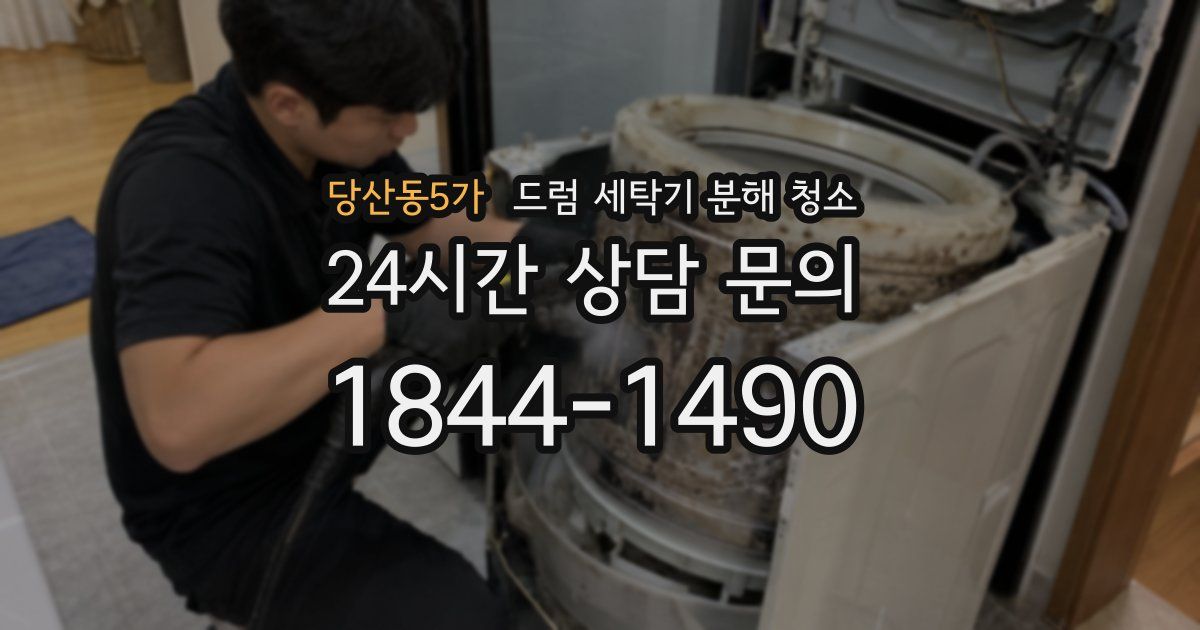 당산동5가 드럼 세탁기 분해 청소