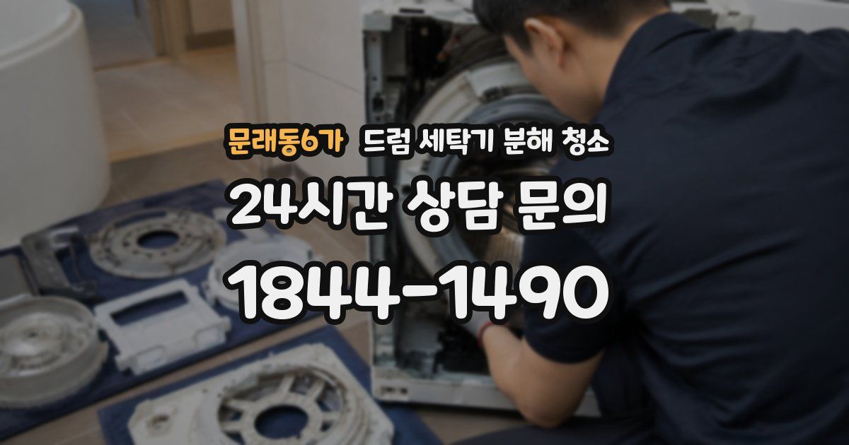 문래동6가 드럼 세탁기 분해 청소