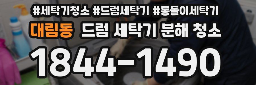 대림동 드럼 세탁기 분해 청소