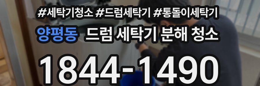 양평동 드럼 세탁기 분해 청소
