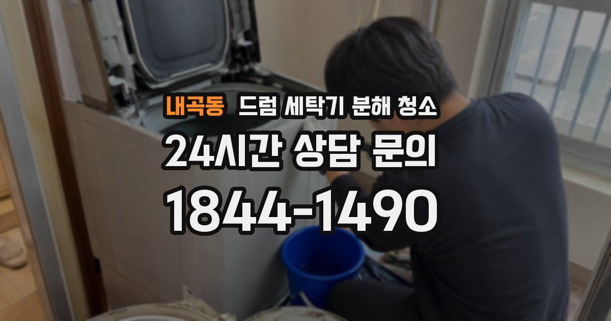 내곡동 드럼 세탁기 분해 청소