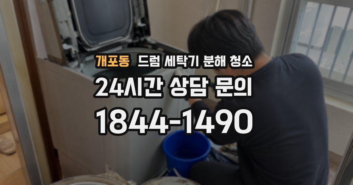 개포동 드럼 세탁기 분해 청소