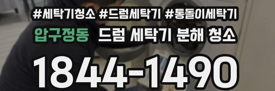압구정동 드럼 세탁기 분해 청소