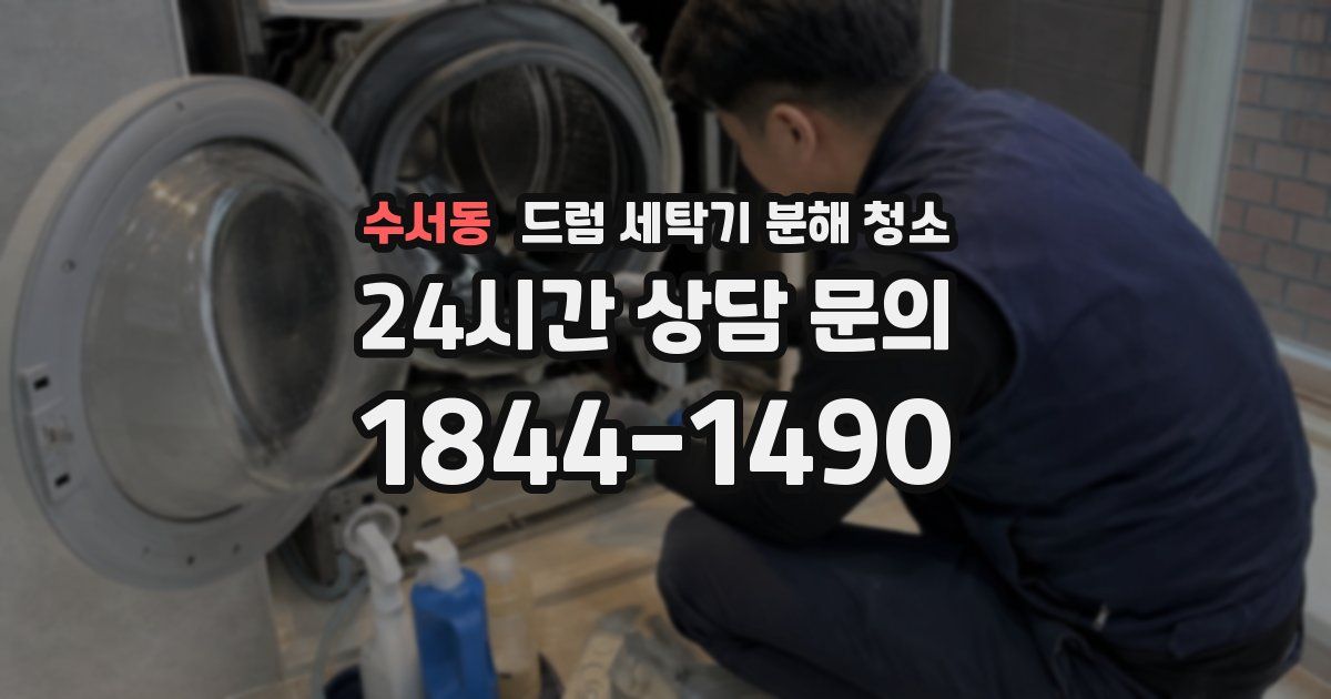 수서동 드럼 세탁기 분해 청소