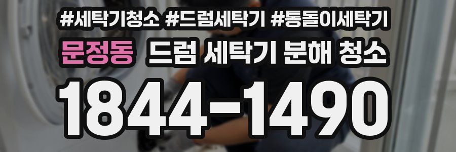 문정동 드럼 세탁기 분해 청소