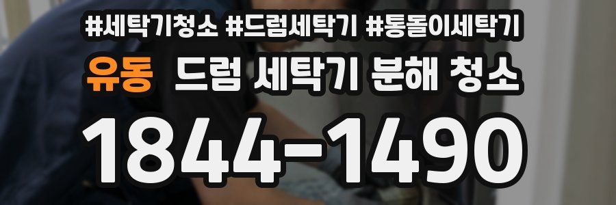 유동 드럼 세탁기 분해 청소