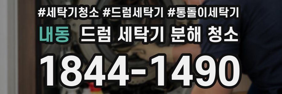 내동 드럼 세탁기 분해 청소