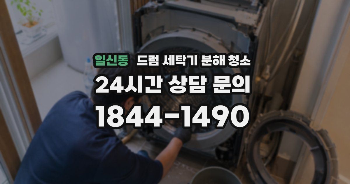 일신동 드럼 세탁기 분해 청소