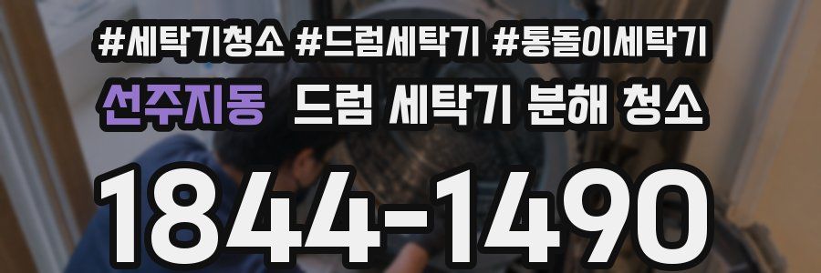 선주지동 드럼 세탁기 분해 청소
