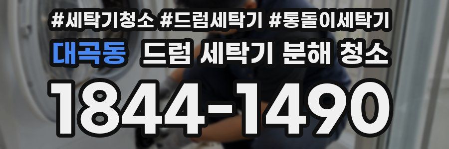 대곡동 드럼 세탁기 분해 청소