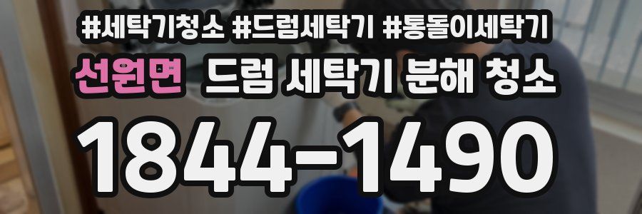 선원면 드럼 세탁기 분해 청소