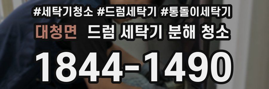 대청면 드럼 세탁기 분해 청소