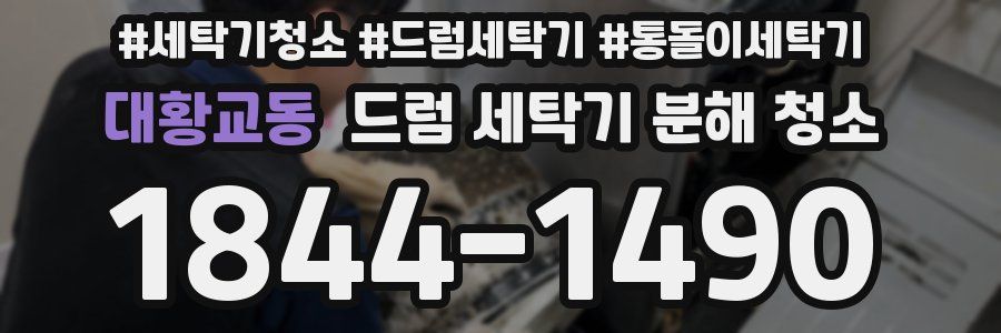 대황교동 드럼 세탁기 분해 청소