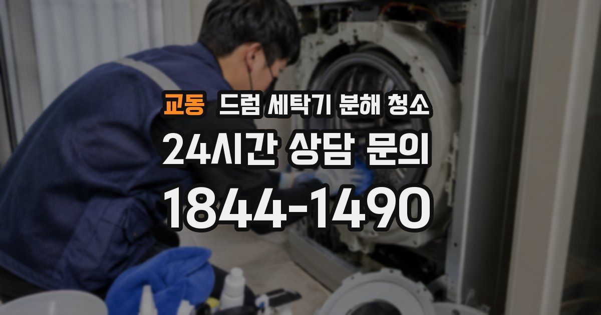 교동 드럼 세탁기 분해 청소