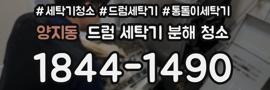 양지동 드럼 세탁기 분해 청소
