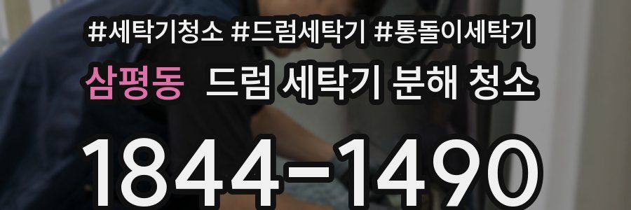 삼평동 드럼 세탁기 분해 청소