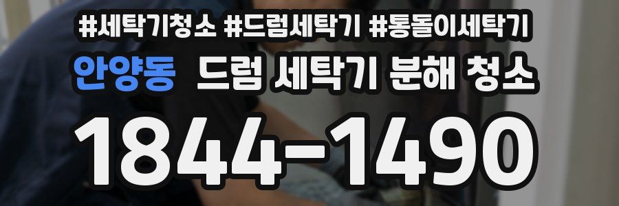 안양동 드럼 세탁기 분해 청소