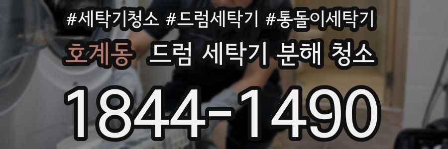 호계동 드럼 세탁기 분해 청소