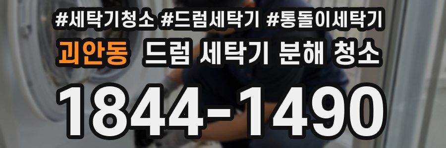 괴안동 드럼 세탁기 분해 청소