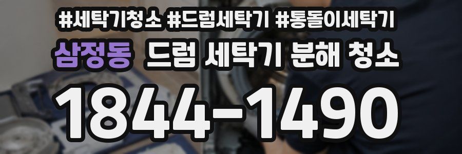 삼정동 드럼 세탁기 분해 청소