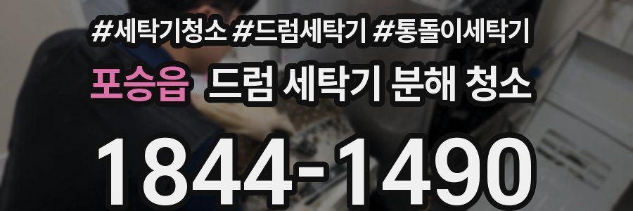 포승읍 드럼 세탁기 분해 청소