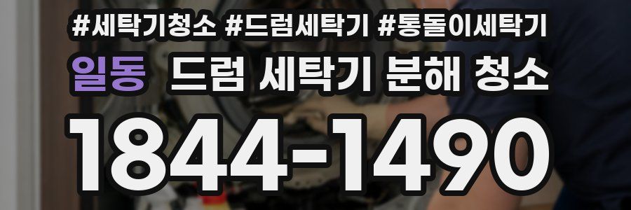 일동 드럼 세탁기 분해 청소