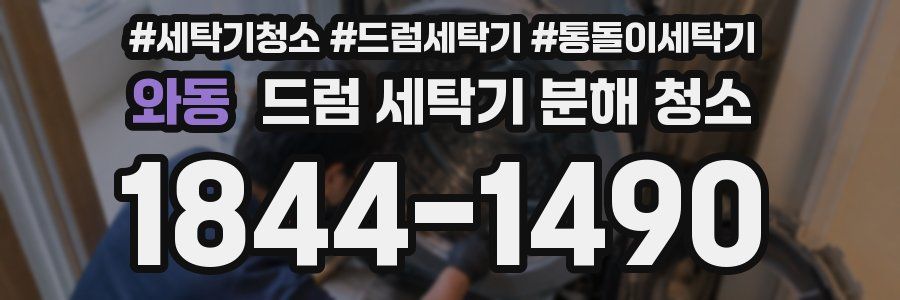 와동 드럼 세탁기 분해 청소