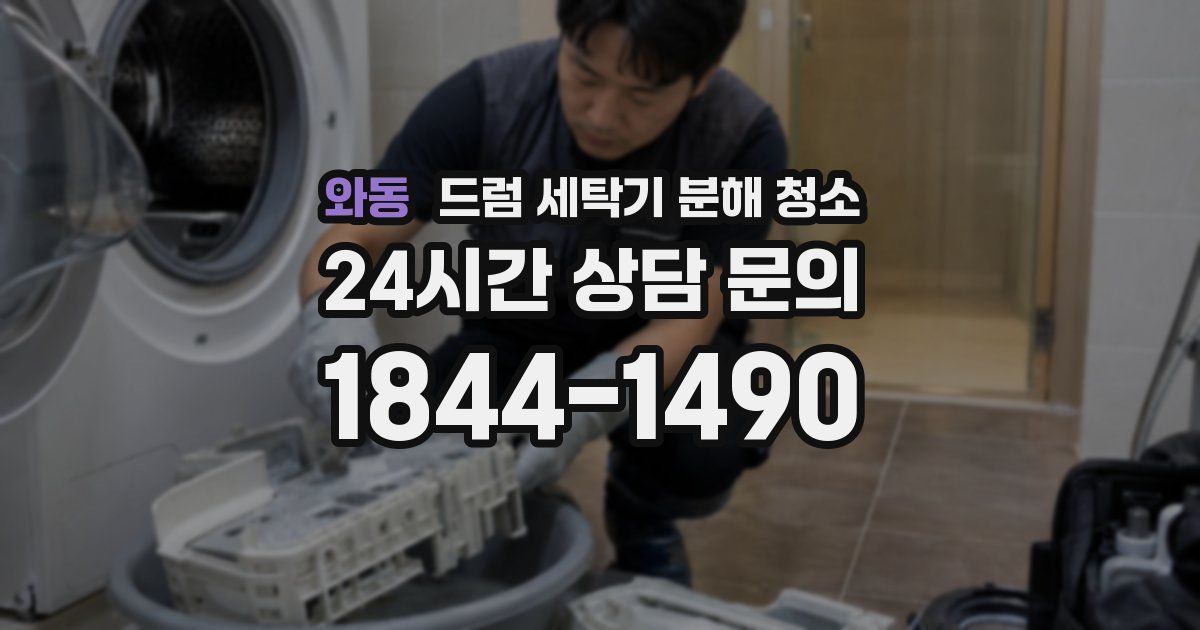와동 드럼 세탁기 분해 청소
