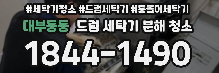 대부동동 드럼 세탁기 분해 청소