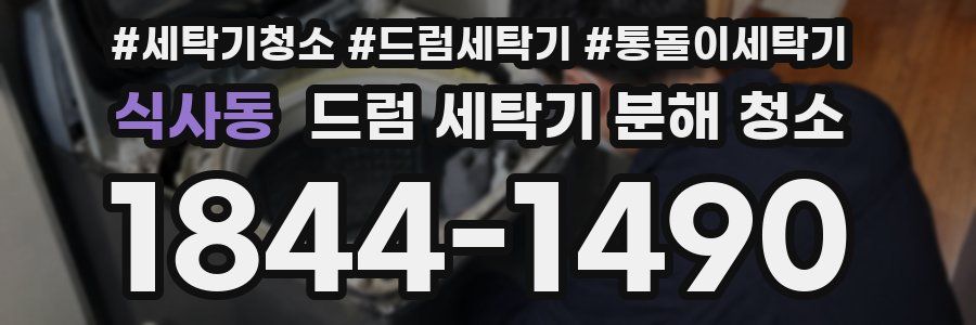 식사동 드럼 세탁기 분해 청소