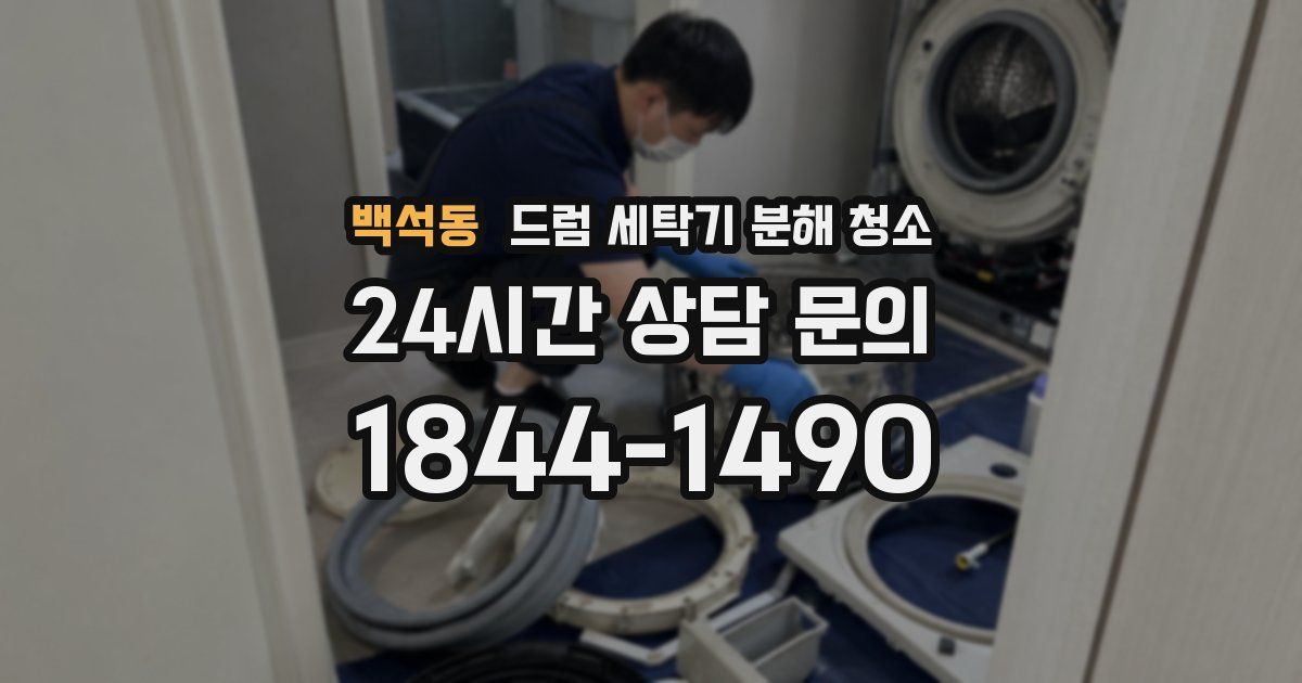 백석동 드럼 세탁기 분해 청소