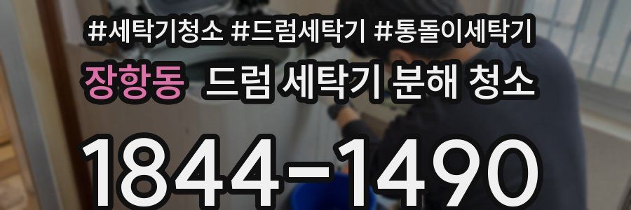 장항동 드럼 세탁기 분해 청소