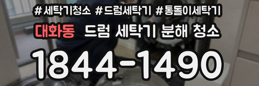 대화동 드럼 세탁기 분해 청소