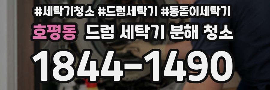 호평동 드럼 세탁기 분해 청소