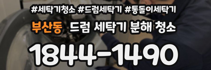 부산동 드럼 세탁기 분해 청소