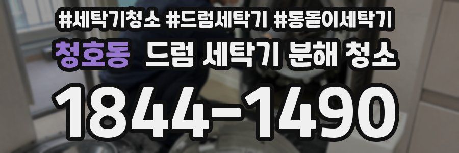 청호동 드럼 세탁기 분해 청소