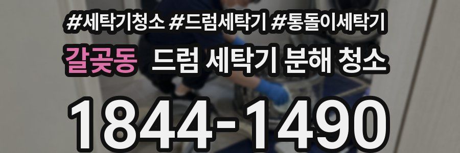 갈곶동 드럼 세탁기 분해 청소