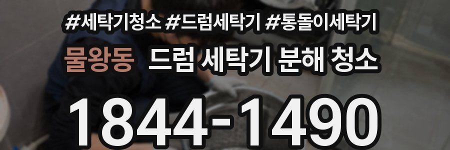 물왕동 드럼 세탁기 분해 청소