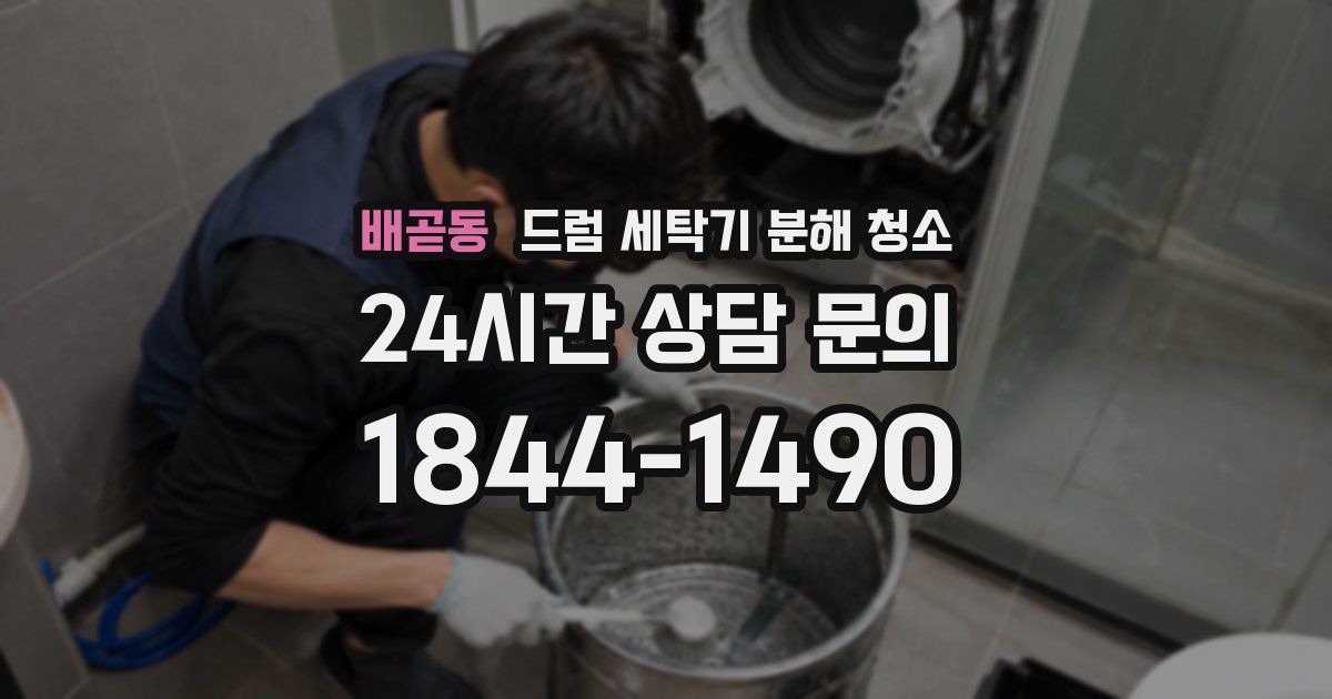배곧동 드럼 세탁기 분해 청소