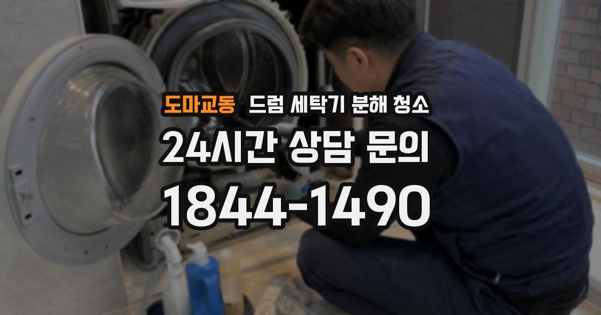 도마교동 드럼 세탁기 분해 청소