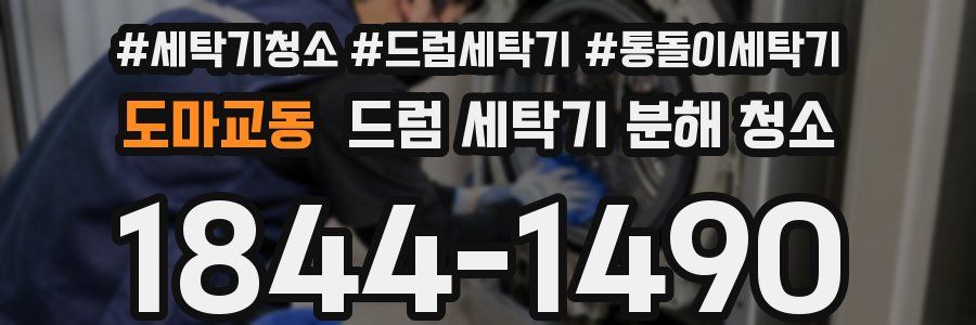 도마교동 드럼 세탁기 분해 청소